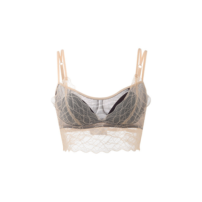 Juliette Mulberry Silk-Lined Lace Bra
