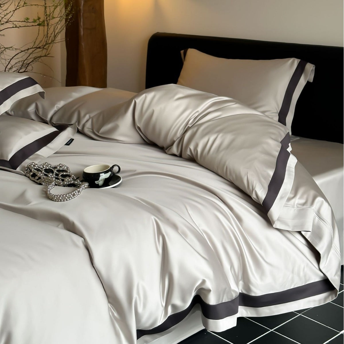 Noélie Tencel-Cotton Four-Piece Bedding Set