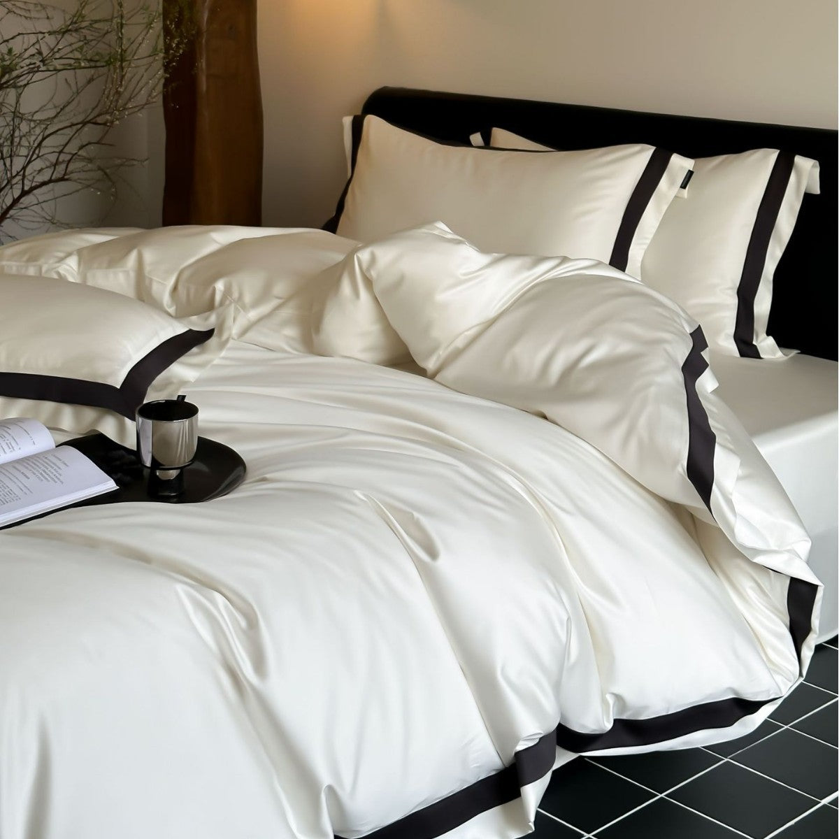 Noélie Tencel-Cotton Four-Piece Bedding Set