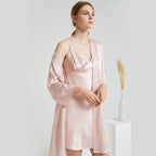 Belle 19 Momme Mulberry Silk Nightdress & Nightgown Set