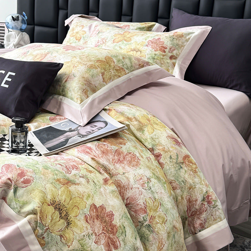 Elowen 100s Long-Staple Cotton Four-Piece Bedding Set