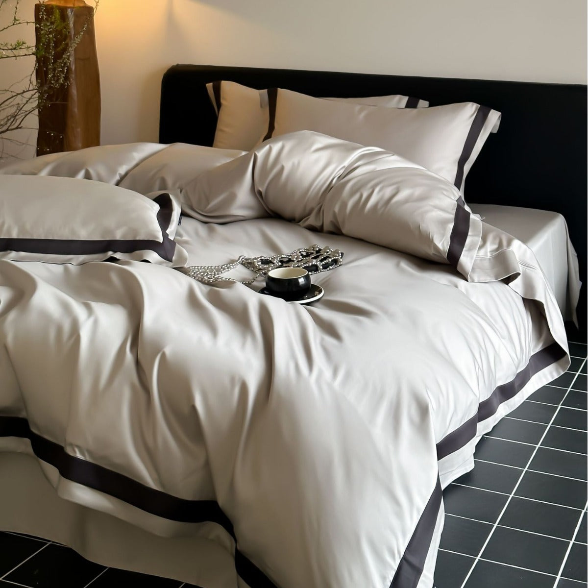 Noélie Tencel-Cotton Four-Piece Bedding Set