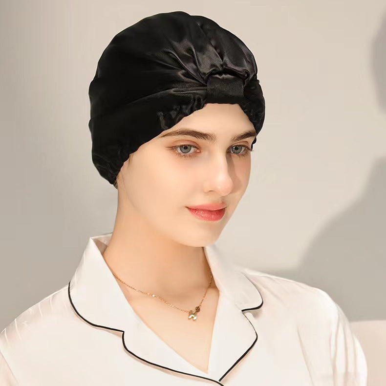 Elegant 19 Momme Mulberry Silk Twist Sleep Bonnet