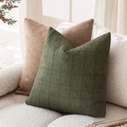 Dune Weave Textured Cotton-Linen Pillowcase — 45 × 45 cm