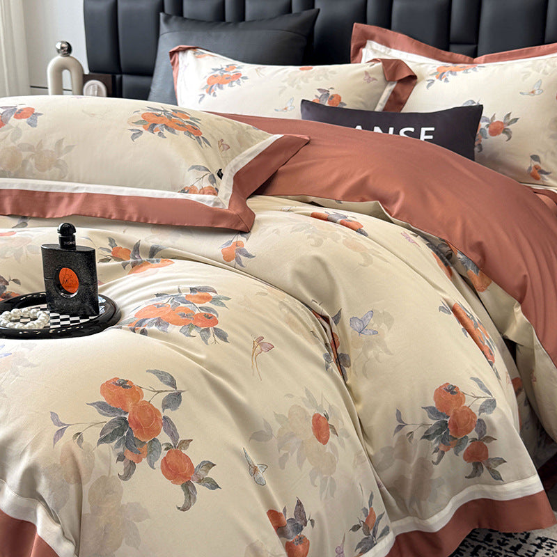 Elowen 100s Long-Staple Cotton Four-Piece Bedding Set