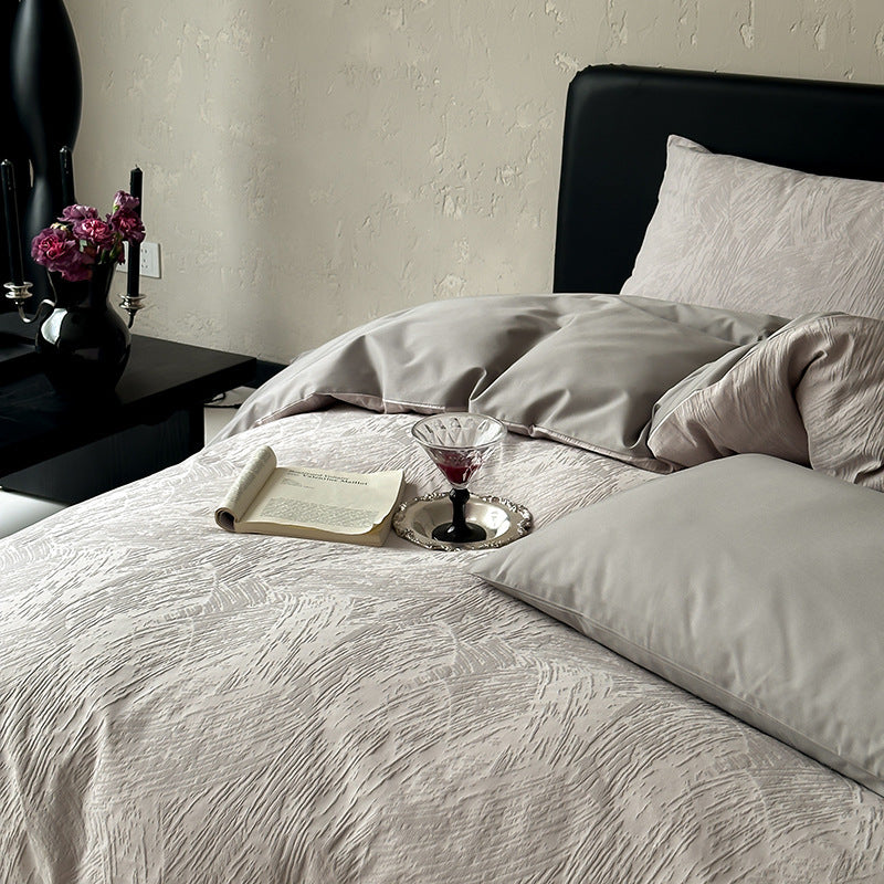 Softstone Long-Staple Cotton Jacquard Four-Piece Bedding Set