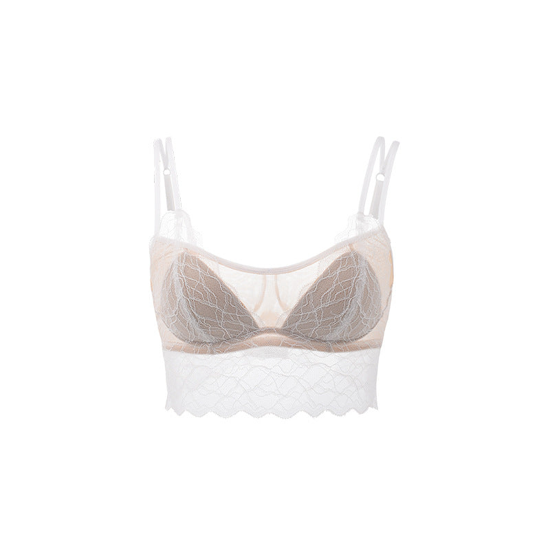 Juliette Mulberry Silk-Lined Lace Bra