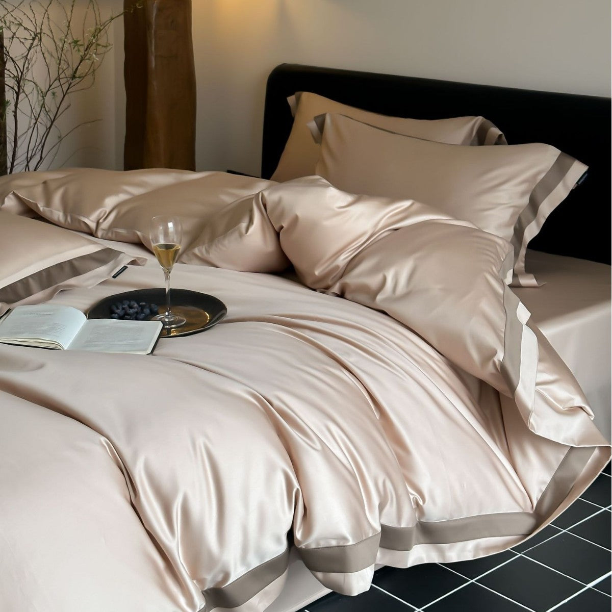 Noélie Tencel-Cotton Four-Piece Bedding Set