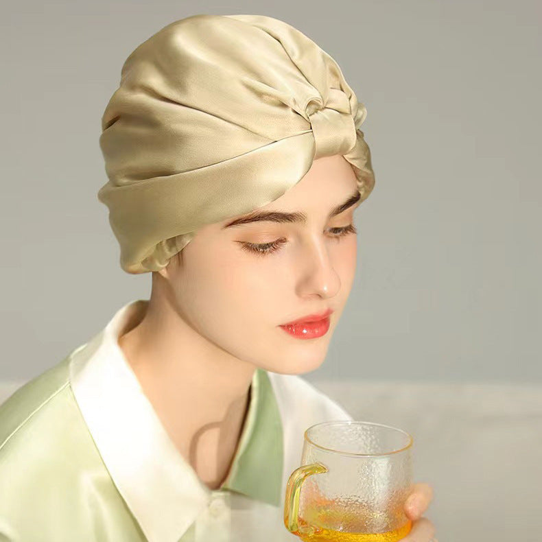 Elegant 19 Momme Mulberry Silk Twist Sleep Bonnet