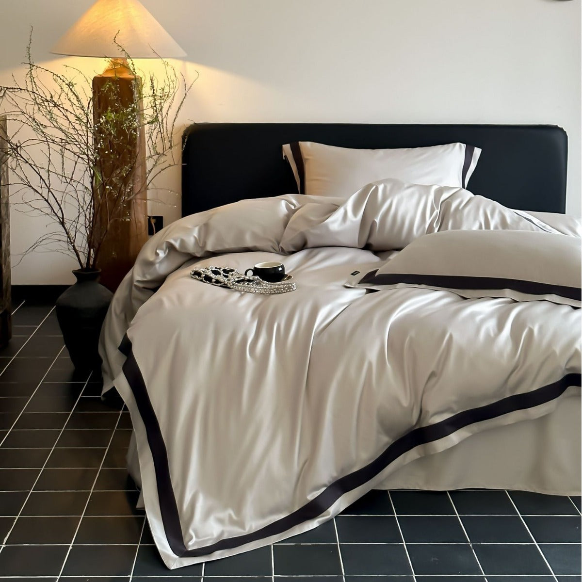Noélie Tencel-Cotton Four-Piece Bedding Set