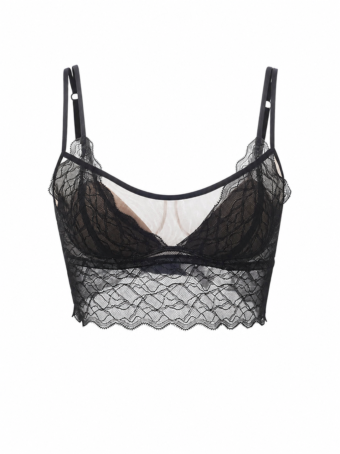 Juliette Mulberry Silk-Lined Lace Bra