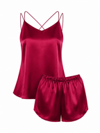 Jolie 16 Momme Mulberry Silk Camisole & Shorts Set