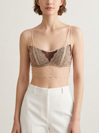 Juliette Mulberry Silk-Lined Lace Bra