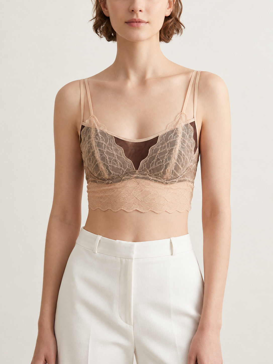 Juliette Mulberry Silk-Lined Lace Bra