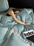 Noélie Tencel-Cotton Four-Piece Bedding Set