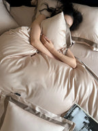 Noélie Tencel-Cotton Four-Piece Bedding Set