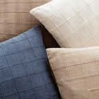 Dune Weave Textured Cotton-Linen Pillowcase — 45 × 45 cm