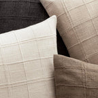 Dune Weave Textured Cotton-Linen Pillowcase — 45 × 45 cm