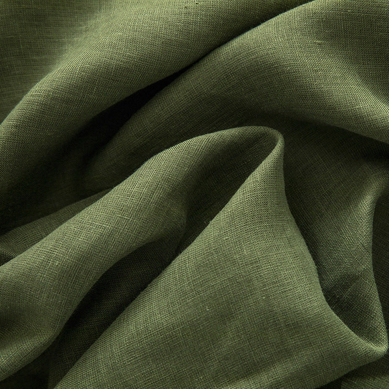 Elara Linen Bed Sheet and Pillowcase Set