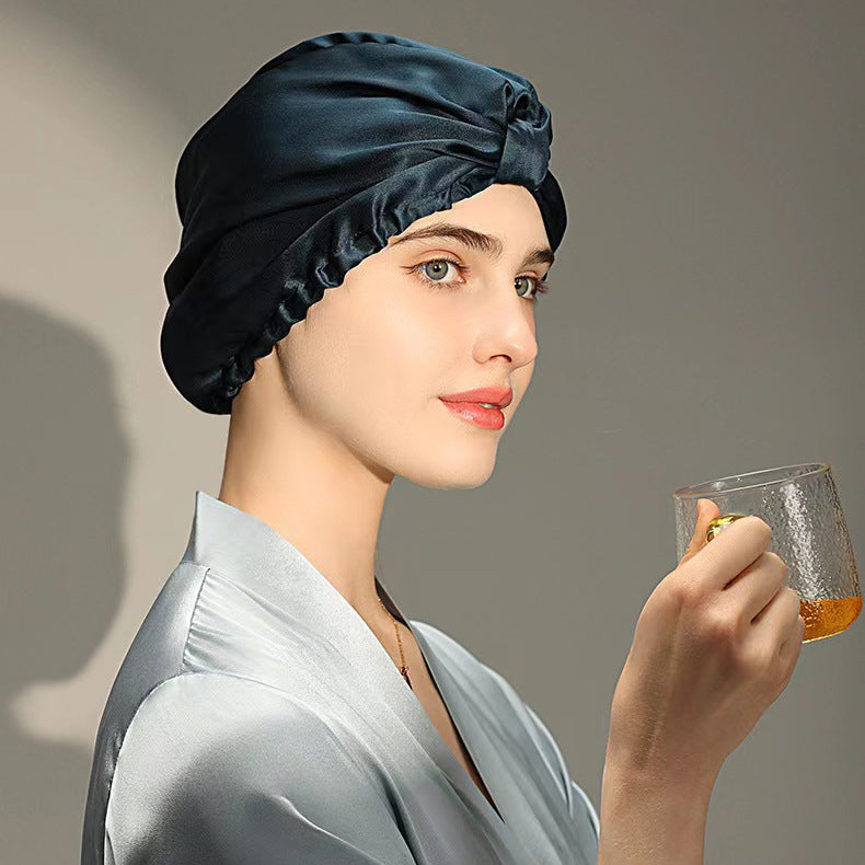 Elegant 19 Momme Mulberry Silk Twist Sleep Bonnet