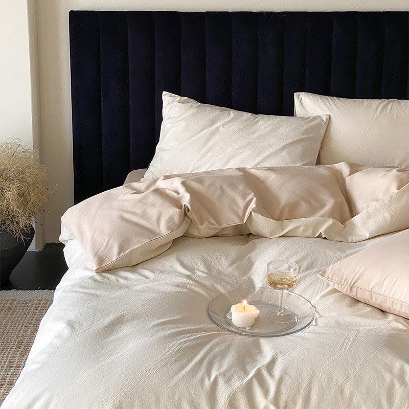 Softstone Long-Staple Cotton Jacquard Four-Piece Bedding Set
