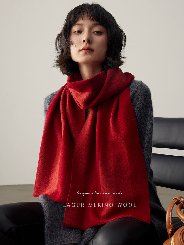 LAGUR Striped Merino Wool Scarf