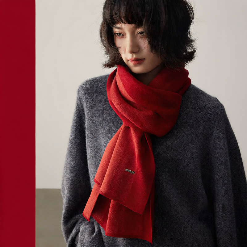 LAGUR Striped Merino Wool Scarf