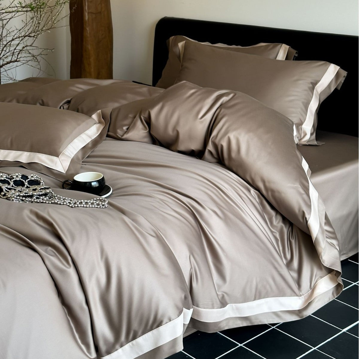 Noélie Tencel-Cotton Four-Piece Bedding Set